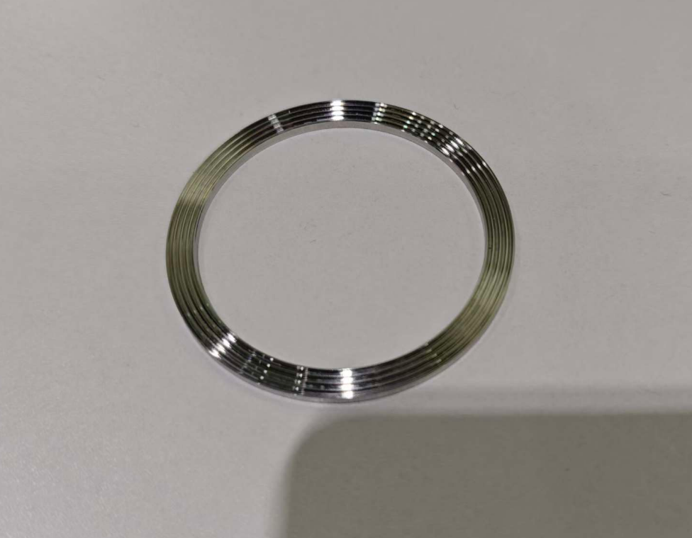Measurement of flatness and angle of metal rings