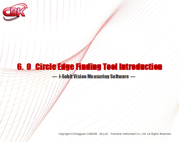 6.0(i-Sobit)Circle Edge Finding Tool Introduction